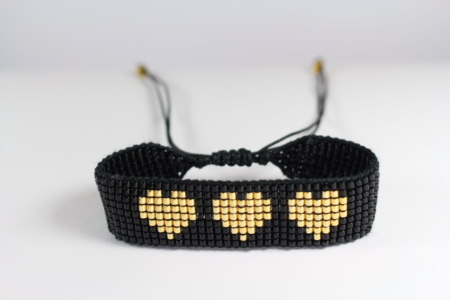 Golden Hearts in Black