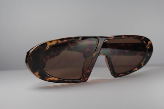 Brown Oval ZigZag