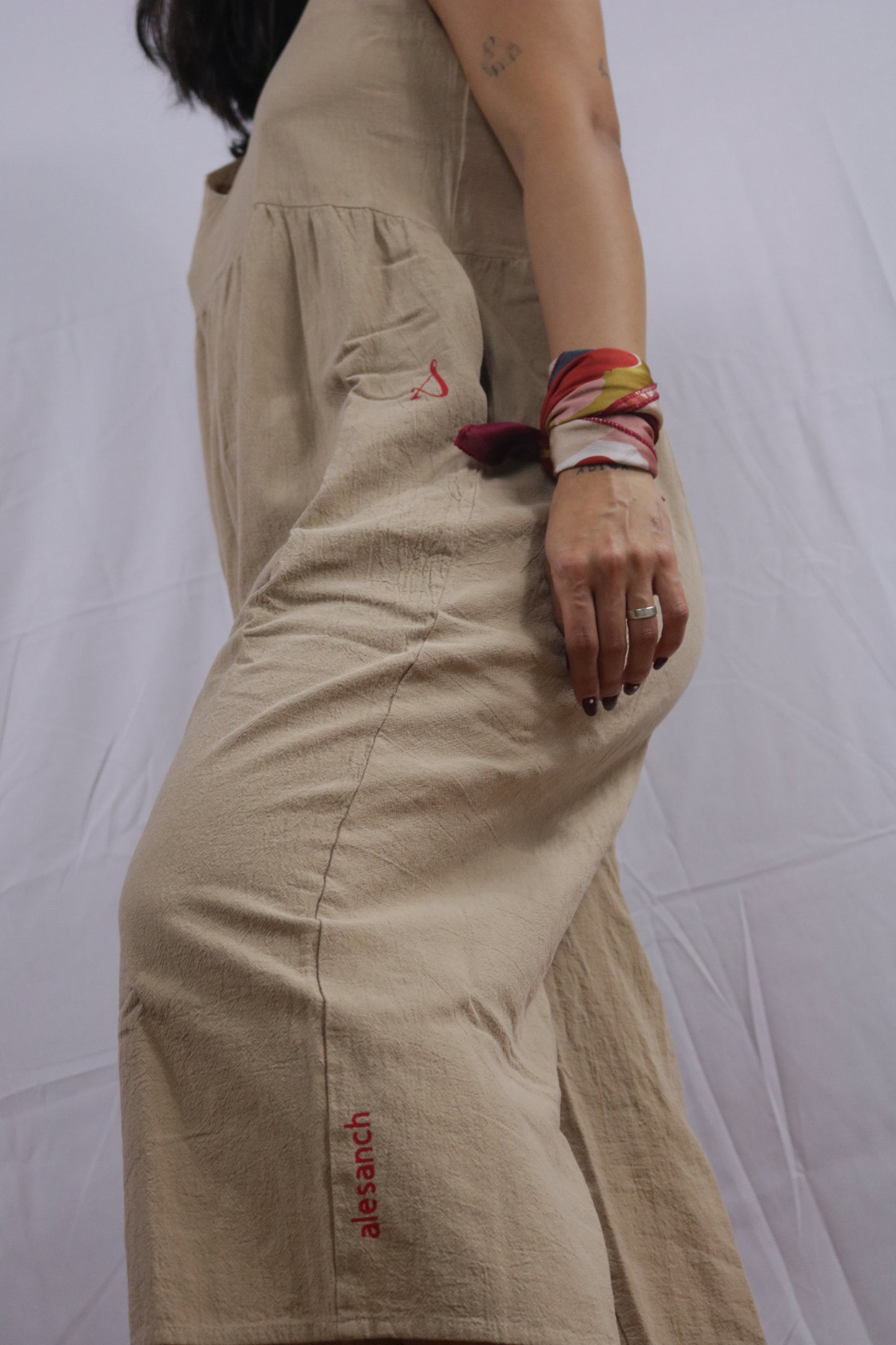 Cream Jumpsuit